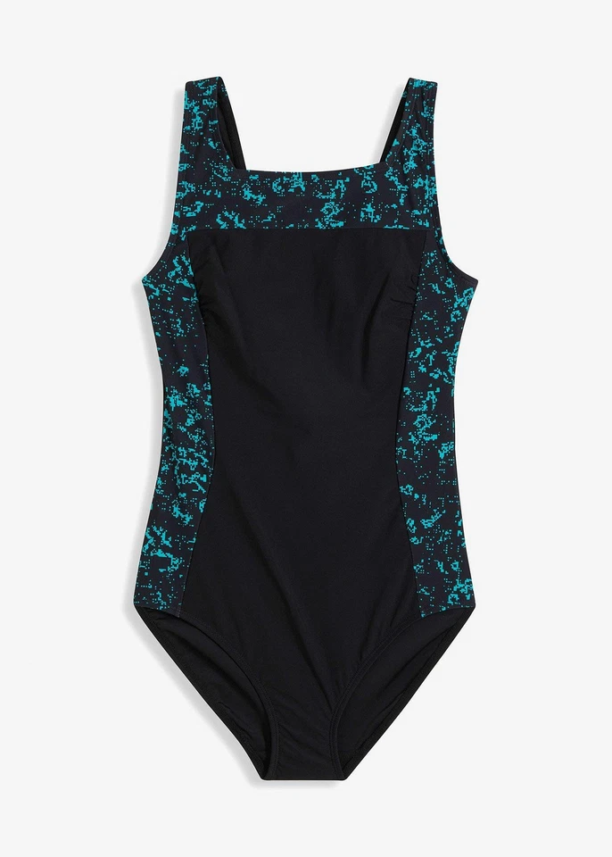 Shape Badeanzug mittlere Formkraft Gr. 52 Schwarz Türkis Bademode Neu R-Ware* - Bild 1 von 1