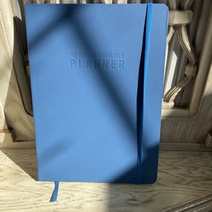 The High Performance Planner Brendon Burchard English Blue Journal 11.5" x 8.5" - Foto 1 di 3