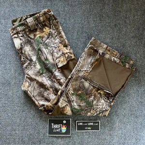 Realtree Pant's Men's 2XL Cargo Pockets Xtra Camo Hunting Zipper Ankle Easy Care - Picture 1 of 14