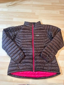 Rab Microlight Down Jacket Womens Brown Size M 700FP - Picture 1 of 5