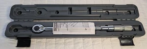 Proto 1/2" Torque Wrench 30 - 150 Ft Lbs 21 1/2" Adjustable Micrometer Gray Case - Picture 1 of 7