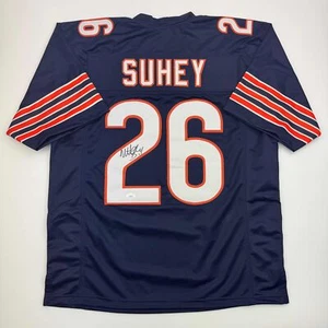 Autographed/Signed Matt Suhey Chicago Blue Football Jersey JSA COA - Picture 1 of 4