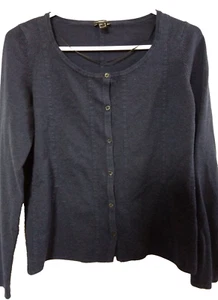 Cárdigan Suéter Ligero Mexx Metropolitan Para Mujer Talla M Azul Marino Botón Frontal - Imagen 1 de 7