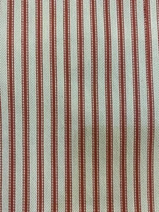 Covington Fabrics New Woven Ticking 31 Red Drapery - Picture 1 of 10