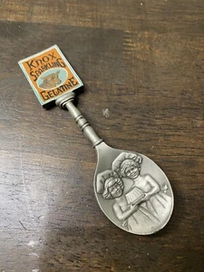 Franklin Mint Collectible Pewter Spoon Knox Sparkling Gelatine Vintage Advrtsng! - Picture 1 of 7