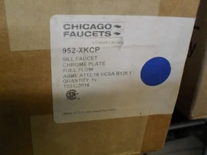 Grifos Chicago 952-XKCP grifo de umbral interior cromado flujo completo - Imagen 1 de 1