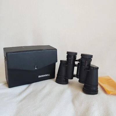Bushnell Falcon 7x35 Binoculars Insta Focus Coated Optics 357/1000 w/case  - Image 1 of 4
