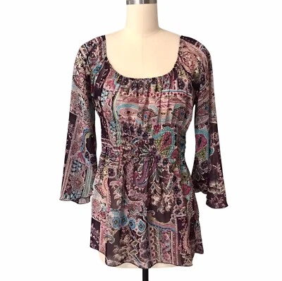 Babydoll de Lechera Top Jordache Años 90’s Púrpura Capricho Hada Grunge Mujer’s Talla L Foto 1 de 4