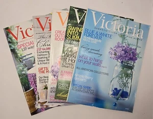 VTG Victoria Magazine Lot of 5 Issues from 2002 May June July September October  - Picture 1 of 9