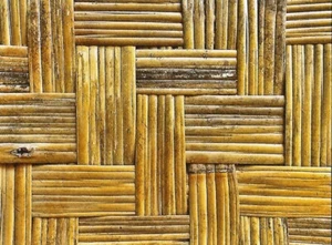 Postcard Bamboo Weaving Pattern Detail MINT Unused - Picture 1 of 1