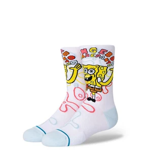 Stance Spongebob Imagination Kid's Girl's Crew Socks NEW L (Y3-5.5) - Picture 1 of 3