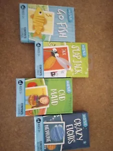 Hoyle: Go Fish, Slap Jack, Old Maid, Crazy Eights. 4 Cards Games, Ages 3 + - Picture 1 of 5