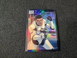 Topps Star Wars Galaxy 2022 refractor cromado #87 Finn - Imagen 1 de 2