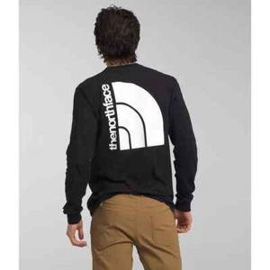 The North Face M LS Jumbo HD Tee TNFBLACK/TNFWHT XL - Picture 1 of 4