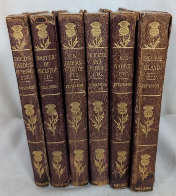 New Century Library Robert Louis Stevenson book lot (6) (Nelson) - Image 1 of 4