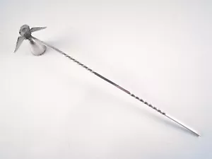 "Napier Plateado Novedad Ángel Vela Tapé Manija Torcedora 10 1/2" - Imagen 1 de 5