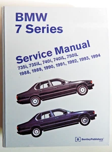 1988-1994 BMW 735i 735iL 740i 740iL 750 Bentley Repair Service Manual HC LN - Picture 1 of 14
