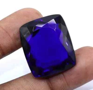 Piedra preciosa suelta certificada corte cojín topacio púrpura natural 68 quilates con regalo gratis - Imagen 1 de 7