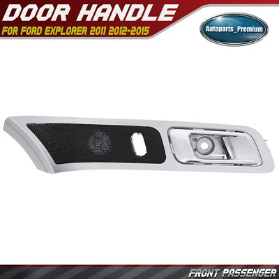Manija de puerta interior cromada + gris para pasajero delantero para Ford Explorer 11-15 Foto 1 de 4