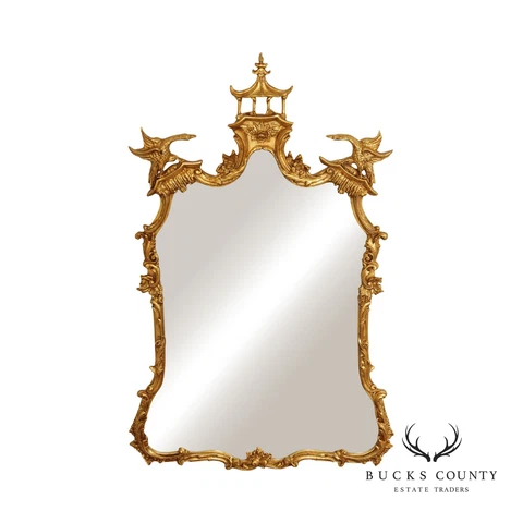 Friedman Brothers Chinoiserie Style 'Le Triumphe' Wall Mirror Cover