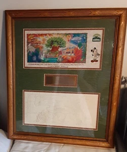 Boleto conmemorativo 1998 edición limitada de Animal Kingdom enmarcado - Imagen 1 de 7