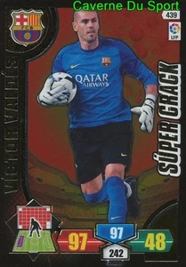439 VICTOR VALDES ESPANA FC BARCELONA SUPERCRACK CARD PANINI ADRENALYN LIGA 2014 - Picture 1 of 1