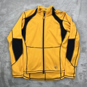 Pearl Izumi Jacket Mens Medium Yellow Reversible Zip Up Cylcing Biking Marathon - Picture 1 of 24
