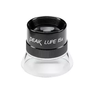 PEAK 1962 Fixed Focus Loupe, 15X Magnification, 0.75" Lens Dia.,0.79" Field View - Picture 1 of 7