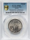 CZECHOSLOVAKIA - CZECH REP , SILVER 5 DUCATS 1929 -  PCGS MS 63 , RARES