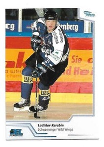 LED Playercard 02/03 - Ladislav Carabin - Schwenninger Wild Wings #286 - Slovan