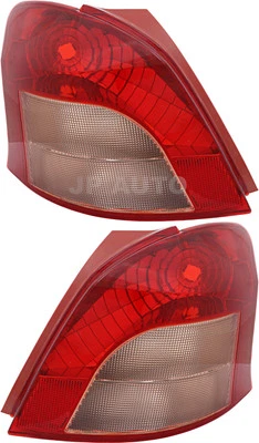Conjunto de lanterna traseira lateral motorista e passageiro Toyota Yaris Hatchback 2007-2008 - Imagem 1 de 4