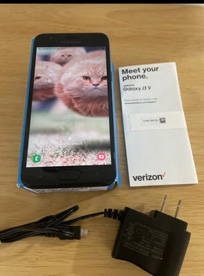 Samsung J3 V Cell Phone, Locked - Image 1 of 2