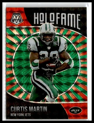 Curtis Martin 2021 Panini Mosaic HoloFame Mosaic Green #19 New York Jets - Image 1 of 2