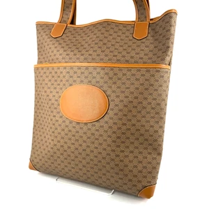Vintage GUCCI Micro GG Tote Bag PVC Leder Beige Authentic - Bild 1 von 24
