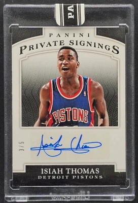 2015 Panini Basketball NBA Finals Private Signings Isiah Thomas Auto #3/5 - Image 1 of 2