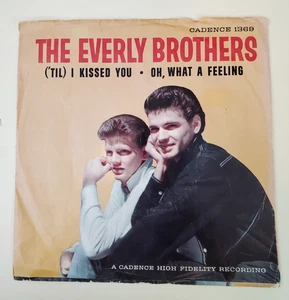 Everly Brothers   TIL I KISSED YOU (ROCKABILLY 45/PS) #1369 PLAYS VG+ TO VG++ - Picture 1 of 6