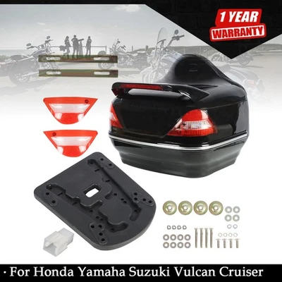 Equipaje maletero 28L con luz trasera para motocicletas más grandes de alta resistencia Foto 1 de 4