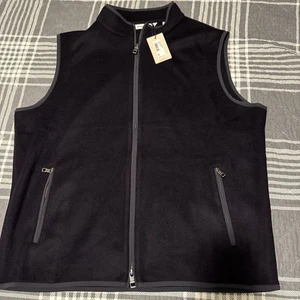 Peter Millar Men’s Crown Wool Vest Full Zip Navy Size Large 495$ NWT - Picture 1 of 5