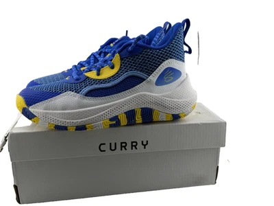 Zapatillas de baloncesto Under Armour para niños Curry 3Z 24 azul/amarillo talla 2M-¡nuevas! Foto 1 de 4