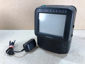 Sony FDT-5BX5 Color Watchman 5" CRT TV Puerto Auxiliar Retro Juegos AM/FM - Imagen 1 de 12