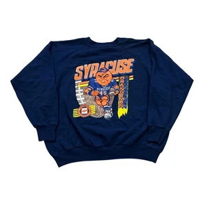 Sudadera de Colección Rara Años 80 Siracusa Naranja Fútbol Estampado de Dibujos Animados XL - Imagen 1 de 6