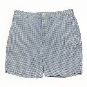 Neu mit Etikett Jos A Bank blau Stay Cool Baumwolle Chino Shorts Herren Größe 40 Gingham-Muster - Bild 1 von 13