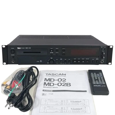 TASCAM MD-02 MDLP-Compatible Professional MiniDisc Deck W/ Remote Japan MA05 5.5 - Image 1 of 4
