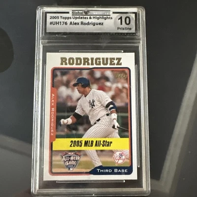 2005 Topps Updates & Highlights MLB All-Star Alex Rodriguez #UH176 Graded 10  - Image 1 of 2