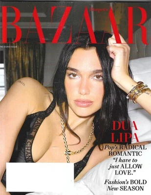 Harper's Bazaar Magazine Dua Lipa Icons Issue Fashion Graphic Prints 2025 - Imagem 1 de 4