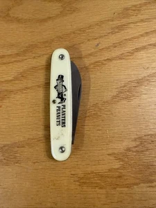 Vintage Neuheit Messer Pflanzmesser Mr. Peanut Taschenmesser Made in USA - Bild 1 von 3