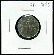 1926 Canada 5 Cents Near 6 King George V – KM 29