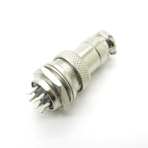 5 × Sets Aviation Plug 8-Pin 16mm GX16-8 Male and Female Panel Metal Connector - Picture 1 of 7