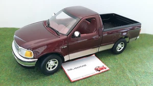 FORD F-150 XLT 1997 F150 Pick Up bordeaux 1/18 AMERICAN MUSCLE ERTL voiture mini - Imagen 1 de 8
