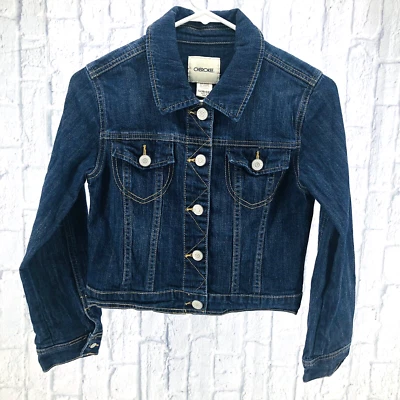 Chaqueta vaquera Cherokee de algodón/spandex lavado oscuro para niñas talla grande (10-12) Foto 1 de 4